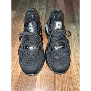 Kivini‎ SG797-40 Mens 7.5/Womens 9 Black Knit Steel Toe Work Sneakers